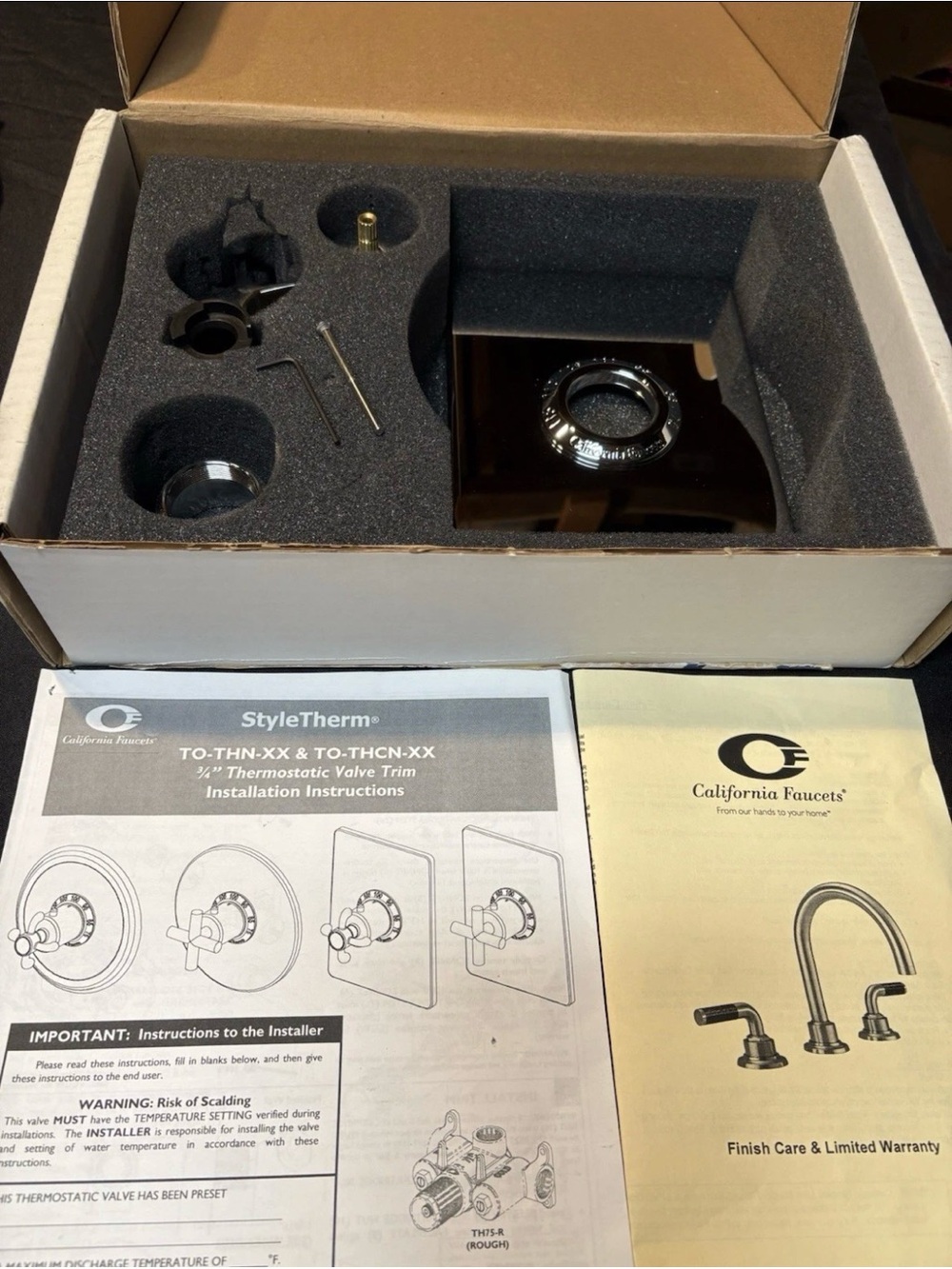 California Faucets StyleTherm Thermostatic Shower Valve Trim Kit Polished Chrome